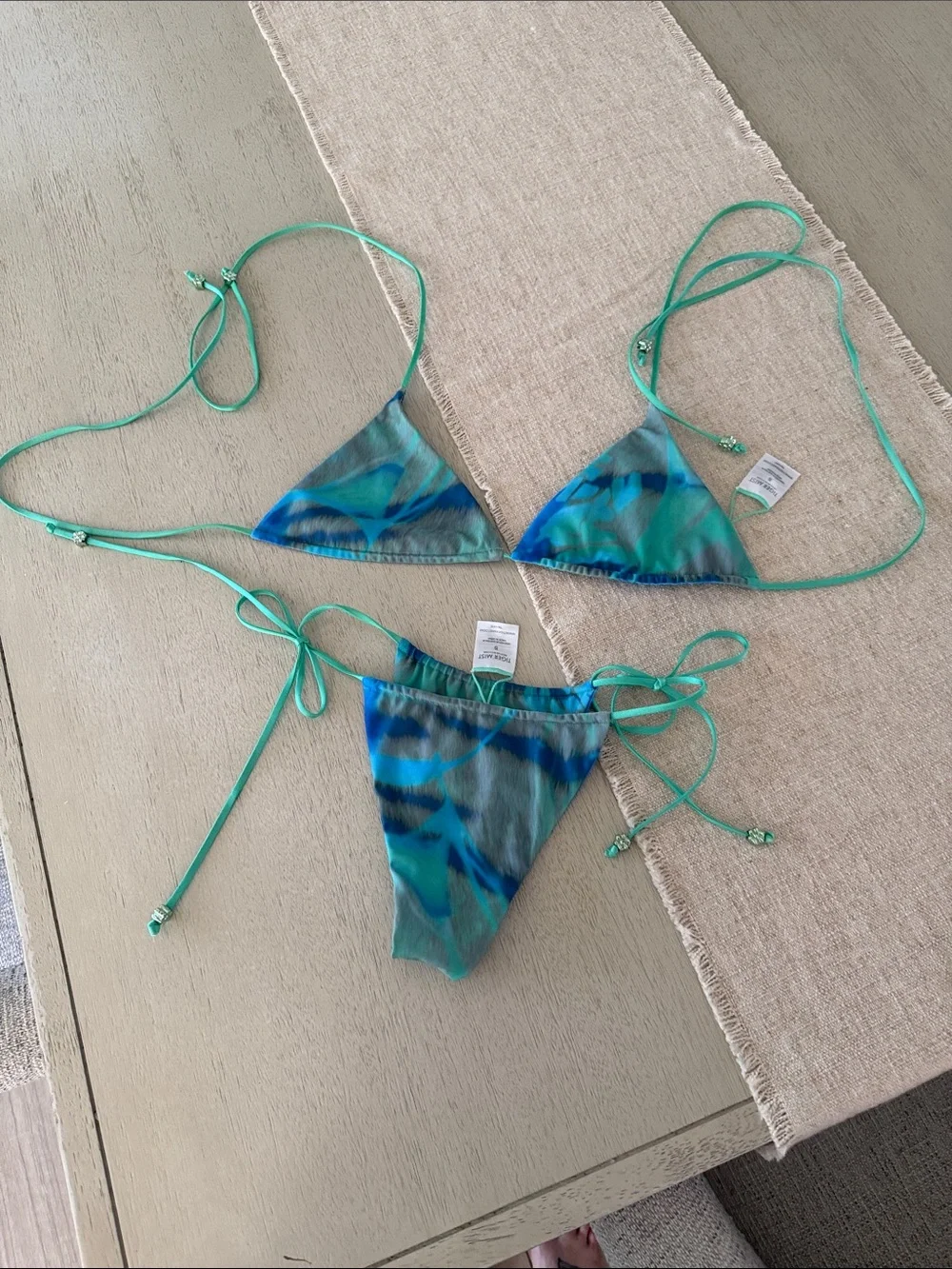 3 piece Tiger Mist Bikini and matching skort/sarong